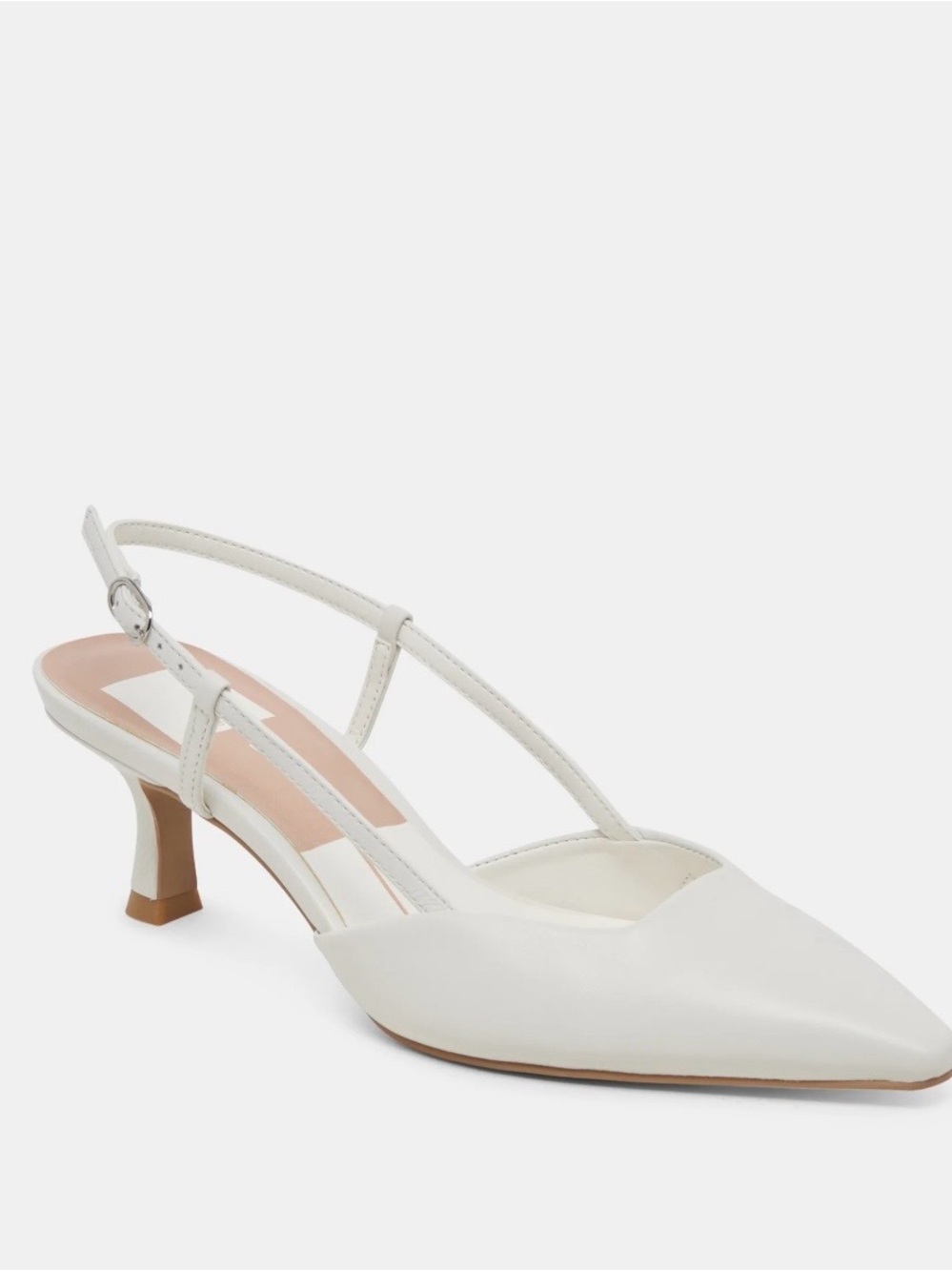 Dolce Vita White Slingback Heel
